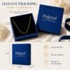 PT06 1.5mm/2.0mm Chain 14K/18k Gold Plated 925 Sterling Silver Chain Necklace for Women, Dainty Chain Necklace Silver Necklace Women's Necklace Chains Jewelry 14/16/18/20/22/24 Inch