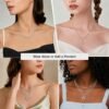 18k Gold Plated 925 Sterling Silver Chain Necklace for Women Dainty, 1.1mm Cable Silver Chain for Women, Non Tarnish Gold Chain for Women Necklace 14/16/18/20/22/24 Inches